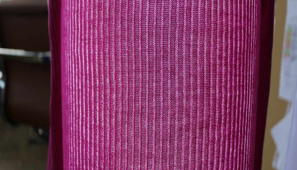 Quality Check Magenta 3D Knit Garment Tailored